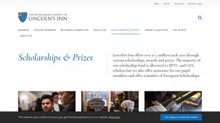 Scholarships & Prizes - Lincoln's Inn