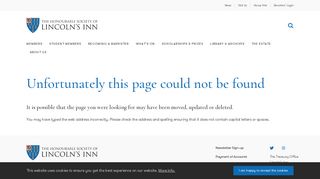 Booking Information - Lincoln's Inn