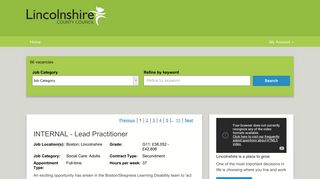 Lincolnshire County Council | Current Vacancies
