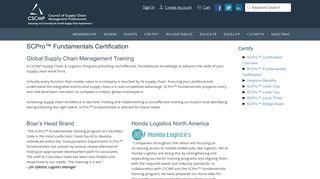 SCPro™ Fundamentals Certification - cscmp