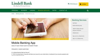 Lindell Bank : Mobile Banking App