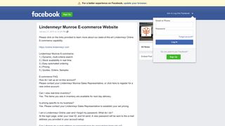 Lindenmeyr Munroe E-commerce Website | Facebook