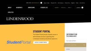 Student Portal | IT Applications | Lindenwood University