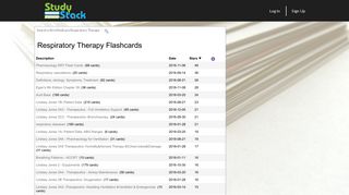 Free Respiratory Therapy Flashcards - StudyStack