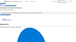 How to sign in and use line chat from my pc . - Microsoft Community
