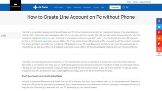 How to Create Line Account on Pc without Phone- dr.fone