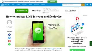 How to register LINE for your mobile device - Softonic