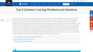 Top 3 Common Line App Problems and Solutions- dr.fone