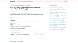 How to delete official accounts, commercial accounts, in the LINE ...