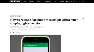 How to replace Facebook Messenger with a much simpler, lighter ...