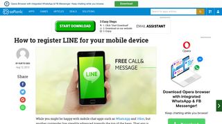 How to register LINE for your mobile device - Softonic