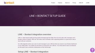 Line Setup - Bontact