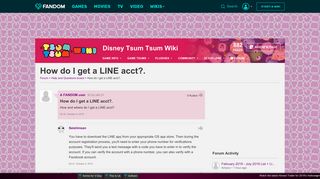 How do I get a LINE acct?. | Disney Tsum Tsum Wiki | FANDOM ...