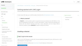 Getting started with LINE Login - LINE Developers