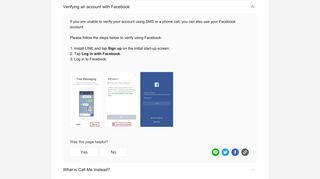 Verify Using Facebook - Help Center | LINE