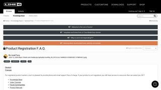 Product Registration F.A.Q. - General FAQ - Line 6 Community