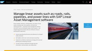 Linear Asset Management | Enterprise Asset Management | SAP