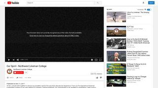 Our Spirit - Northwest Lineman College - YouTube