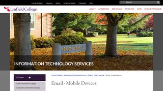 Email - Mobile Devices - Linfield College