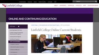 Online College Current Students - Linfield College