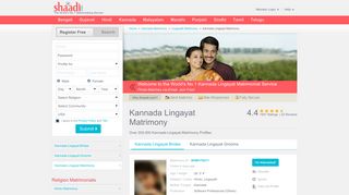 Kannada Lingayat Matrimonials - No 1 Site for Kannada ... - Shaadi.com