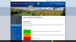 Course Status and Weather | Lingdale Golf Club :: Leicestershire