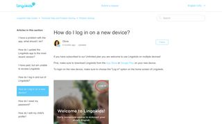 How do I log in on a new device? – Lingokids Help Center
