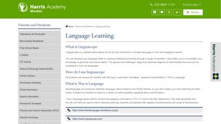 Language Learning - Harris Academy Morden