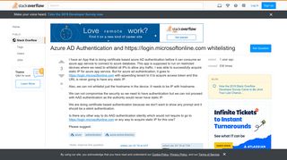 Azure AD Authentication and https://login.microsoftonline.com ...