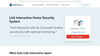 Link Interactive Security 2019 Packages, Cost & Pricing | 1-866-253 ...