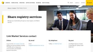 Share Registry Services - CommBank
