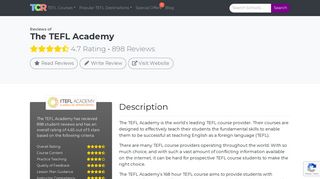 Reviews of The TEFL Academy - Online and Hybrid TEFL Certification ...