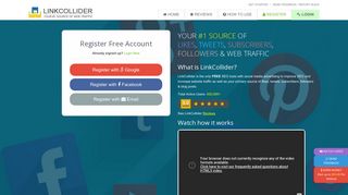 Register - Create LinkCollider Account