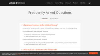 Frequently Asked Questions | Linked Finance