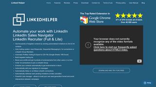 Linked Helper - automate your work with LinkedIn