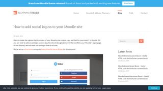 How to add social logins (Facebook/Google/Linkedin) in your Moodle ...