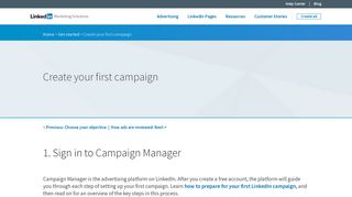 Create Your First Campaign | LinkedIn Ad Tips