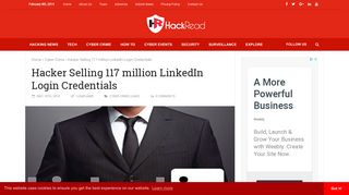 Hacker Selling 117 million LinkedIn Login Credentials - HackRead