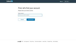 Reset Password | LinkedIn