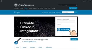 Ultimate LinkedIn Integration | WordPress.org