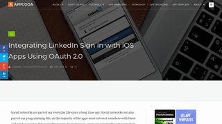 Integrating LinkedIn Sign In with iOS Apps Using OAuth 2.0 | AppCoda
