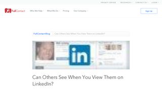 How to Stay Anonymous on LinkedIn | FullContact