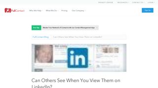 How to Stay Anonymous on LinkedIn | FullContact
