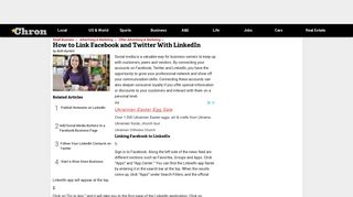 How to Link Facebook and Twitter With LinkedIn | Chron.com