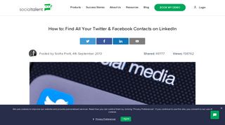 How to: Find All Your Twitter & Facebook Contacts on LinkedIn ...