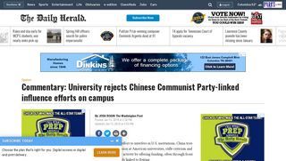 Commentary: University rejects Chinese Communist Party-linked ...