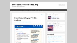 Established and Paying PTC Site: LinkGrand - best-paid-to-click-sites ...