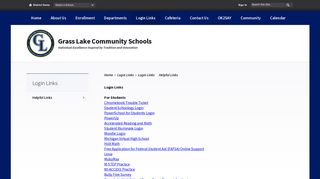 Login Links / Helpful Links - Grass Lake Community Schools