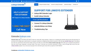 http://extender.linksys.com - Login/Setup