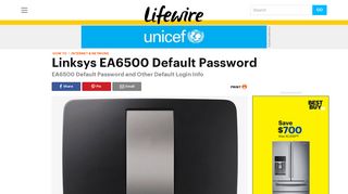 Linksys EA6500 Default Password - Lifewire